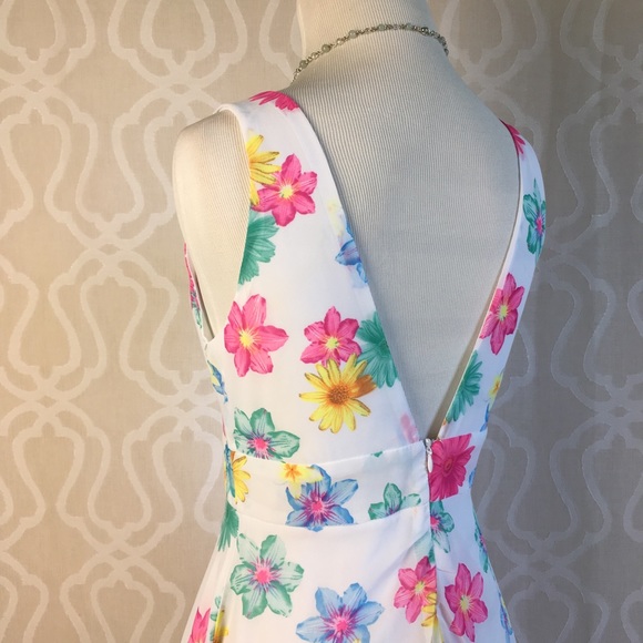 *LAST ONE* Spring Floral Chiffon Dress - Picture 6 of 7